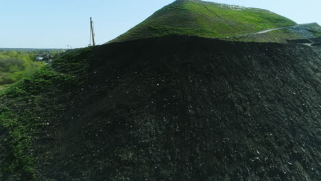 aerial view of the municipal waste hill