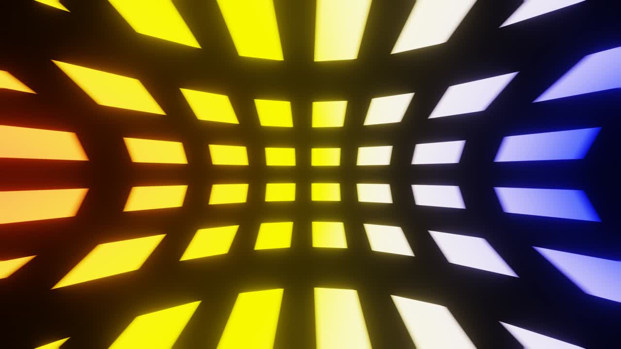 fondo 3d en bucle abstracto con animación de movimiento de izquierda a derecha rectángulos multicolores