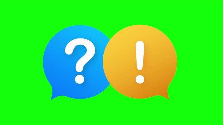 Question and Answer Bubble Chat on white background. stock illustration.