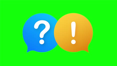 Question and Answer Bubble Chat on white background. stock illustration.