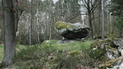 geological formation known as a &quot;rocking stone&quot; or &quot;balanced rock