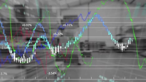 Animación-Del-Procesamiento-De-Datos-Financieros-Estadísticos-En-El-Almacén.