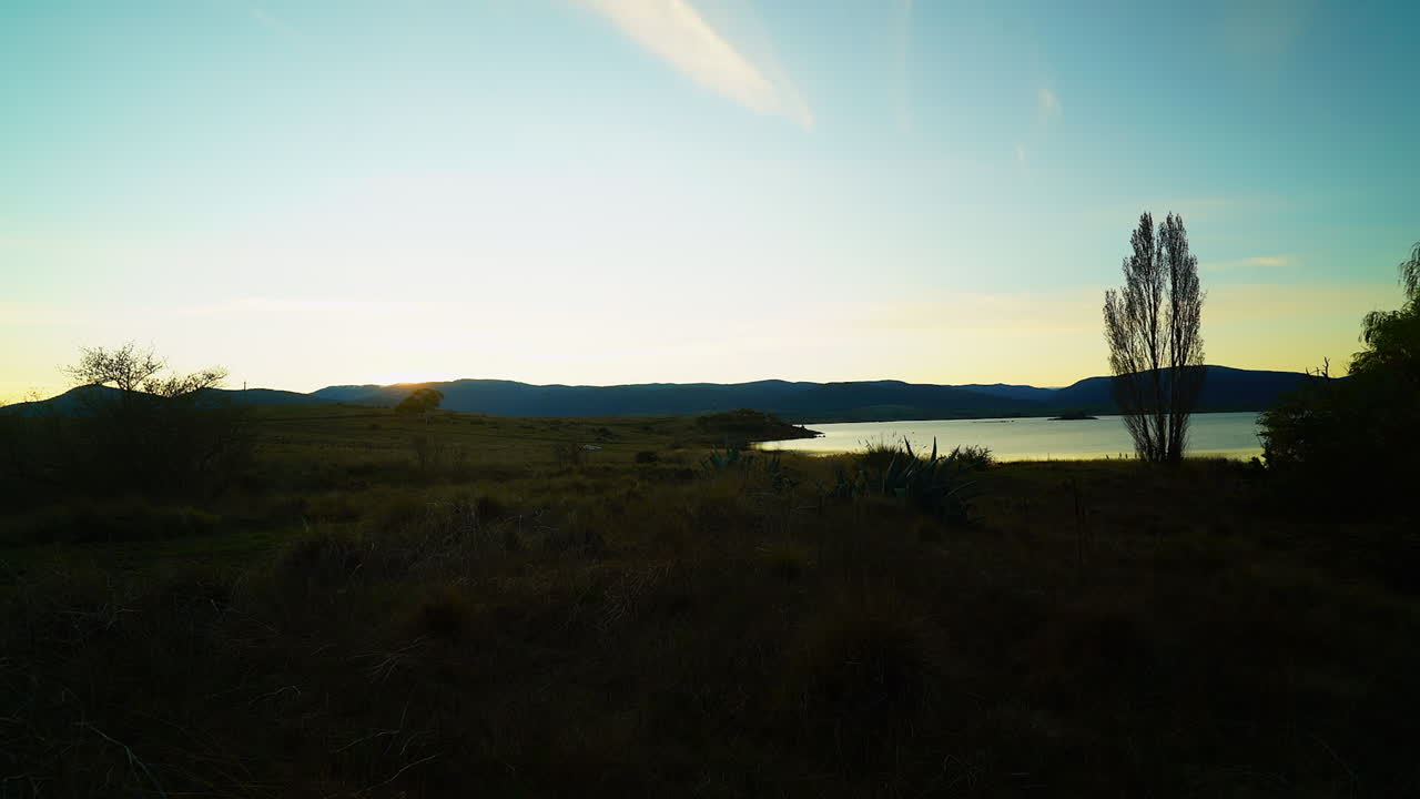 australia puesta de sol jindy jib tiro interior maravilloso lago australiano por taylor brant películas