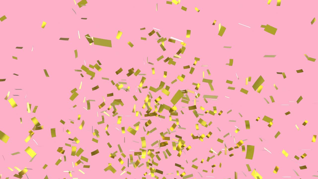 Coriandoli d'oro che cadono