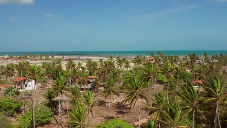 El-Pequeño-Pueblo-En-Las-Dunas,-Tatajuba,-Brasil