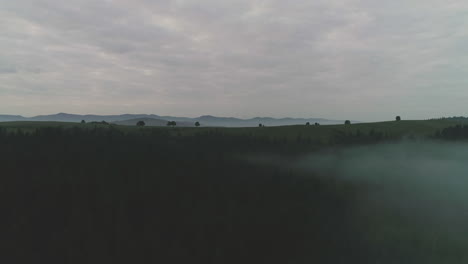 misty mountain valley landscape