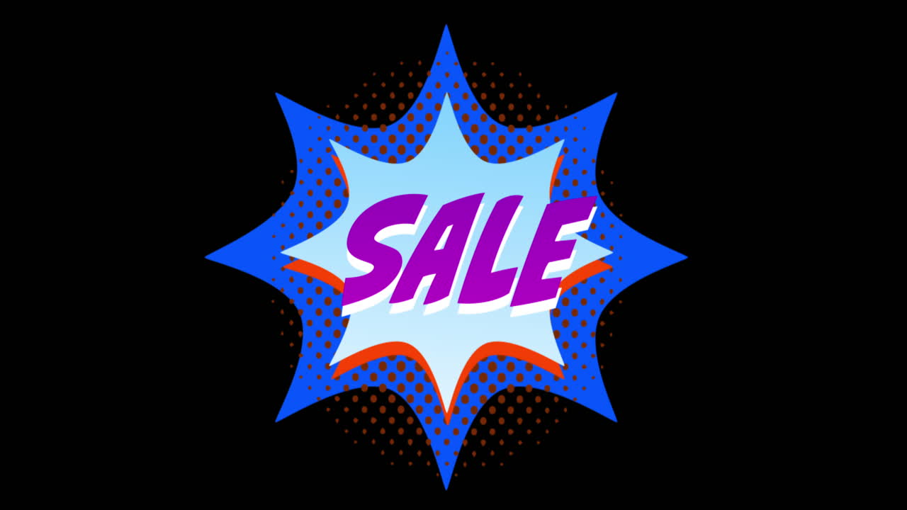 palabra de venta que aparece contra el efecto de explosión 4k