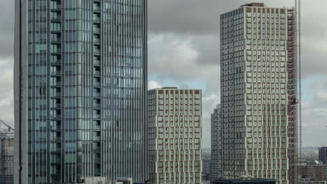 skyline of canary wharf, london docklands