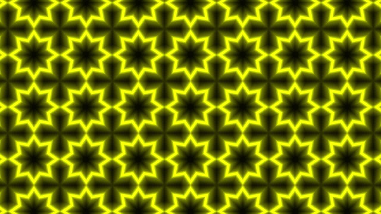 Neon geometric pattern illumination animation motion graphics