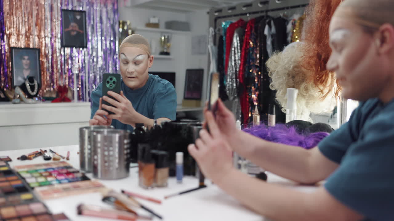 Drag Queen Getting Ready