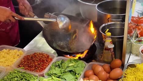 street food cooking in thailand