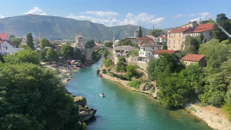 mostar old town city bridge bosnia and herzegovina balkan balkans country stari most