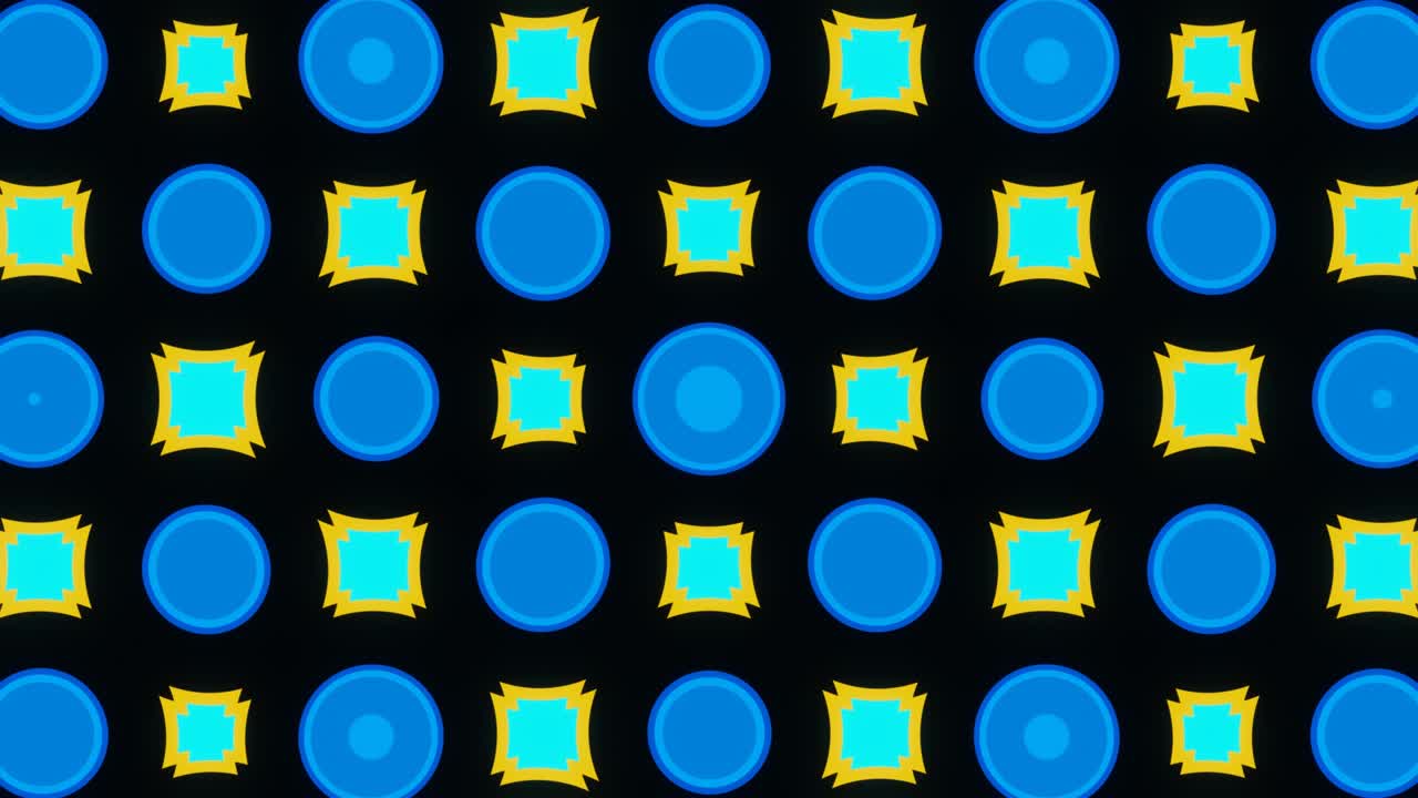 Flashing background of abstract circles