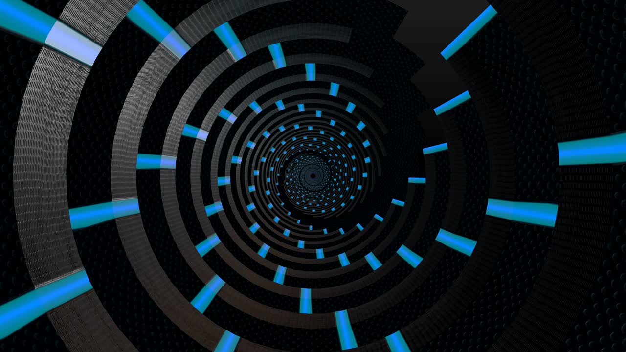 fondo abstracto con animación de vuelo en túnel futurista abstracto