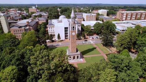 luftauszug vom glockenturm moorehead patterson auf dem campus der unc chapel hill