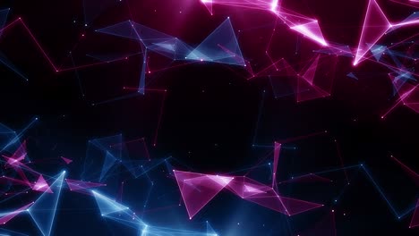 plexus abstracto de red títulos de tecnología ciencia de fondo bucle