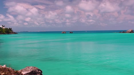 a beautiful north-shore coastline of bermuda