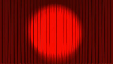 animation of theater curtains opening and spotlight