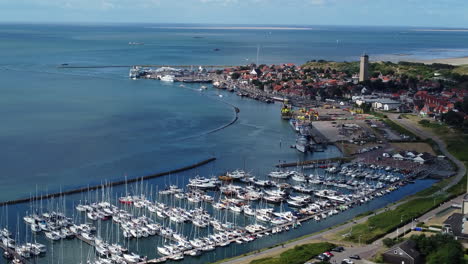 fabulous drone view on west-terschelling taken in july 2022