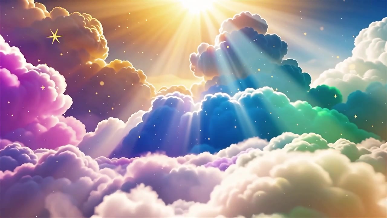 Christian Heavenly Light Worship Background
