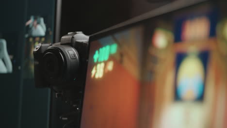 camera setup in a studio environment