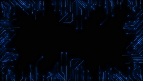 data matrix simulation digital line and grid technology with futuristic hud motherboard digital chip