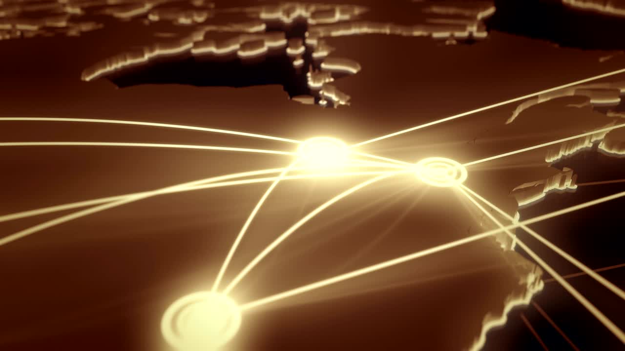 Flight paths North America.