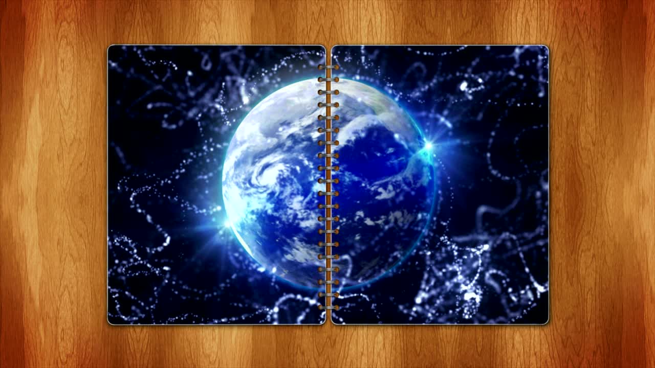 tierra y el universo, concepto de red de conexión