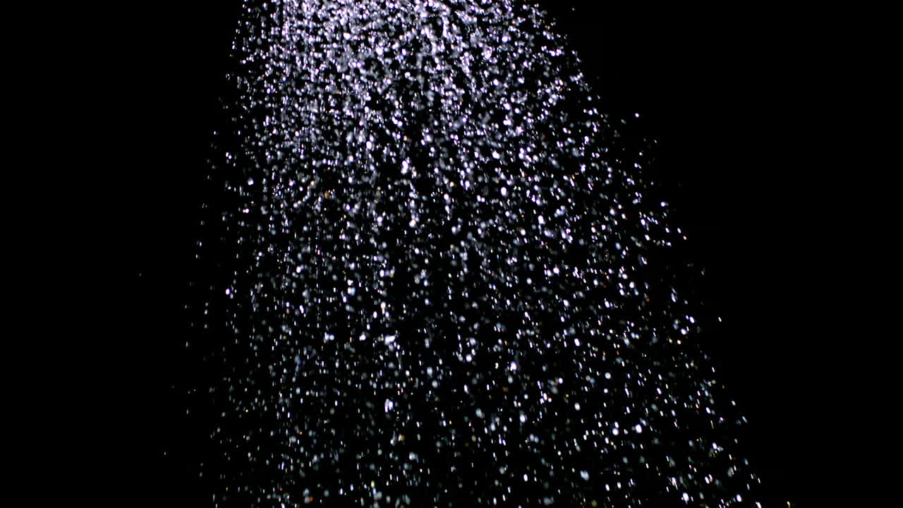 Water flowing from shower