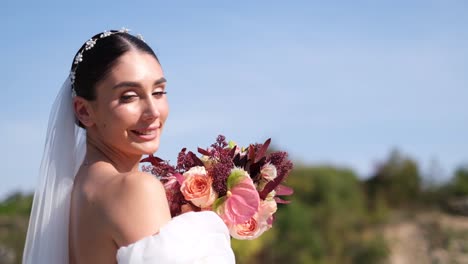 the beautiful groom and bride portrait video and kissing each other the beautiful groom and bride portrait video and kissing each other