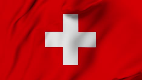 switzerland 4k waving flag