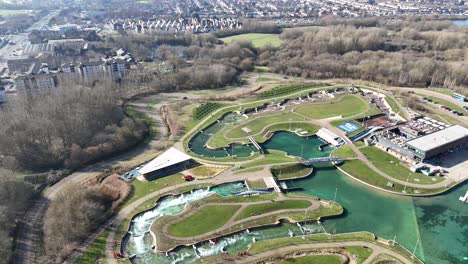 lee valley white water centre waltham cross drone,aerial