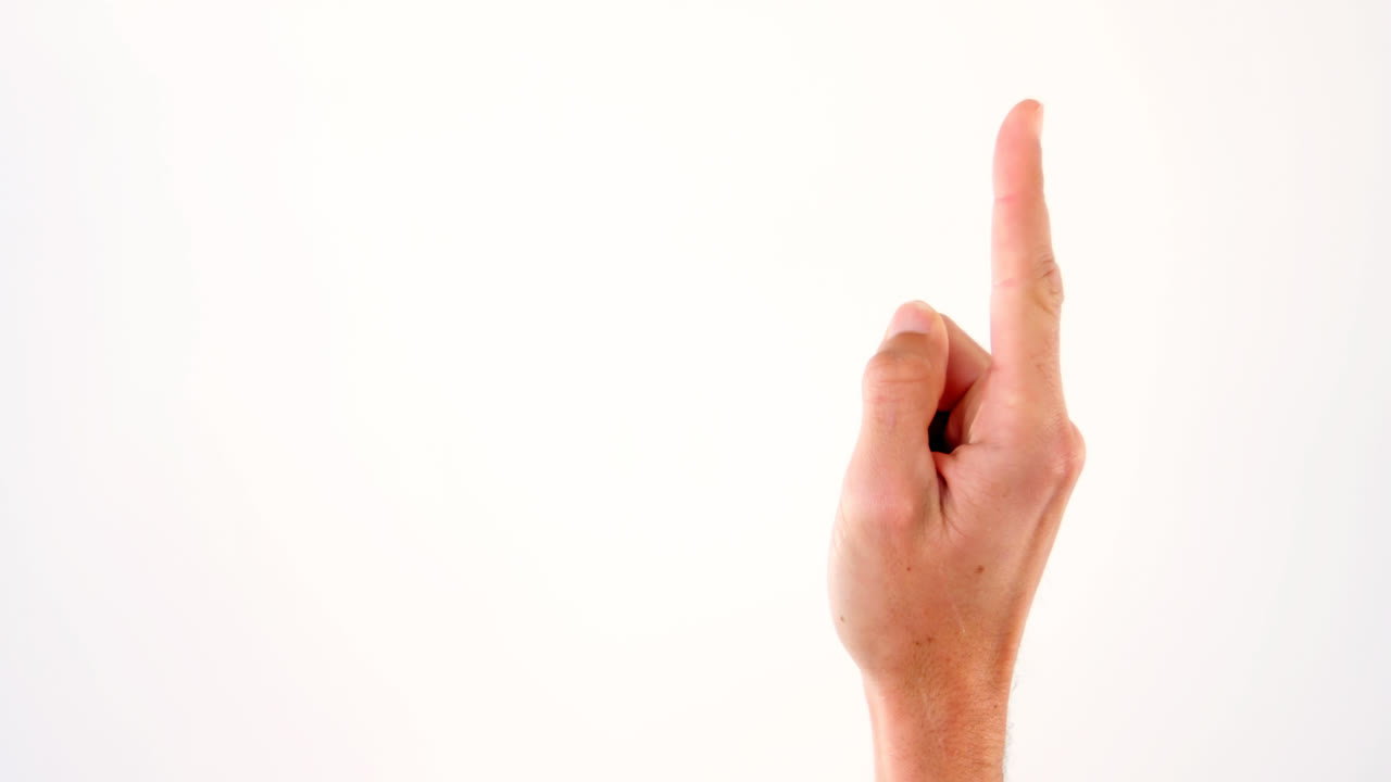 números de conteo a mano