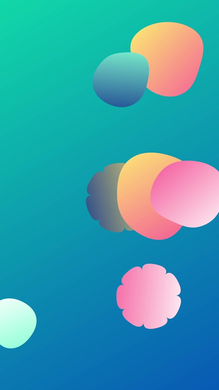 Abstract Motion Background with Floating Colorful Gradient Shapes