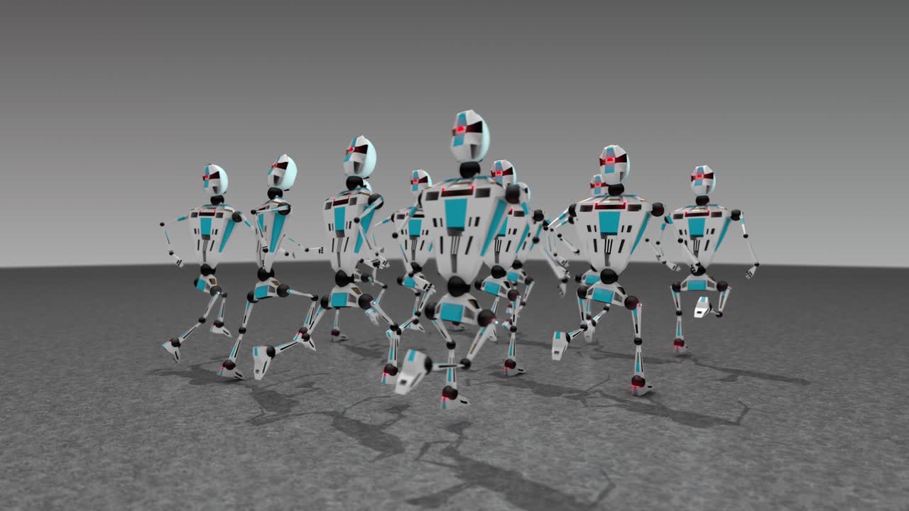 로이 느린 속도로 달리고 있습니다.