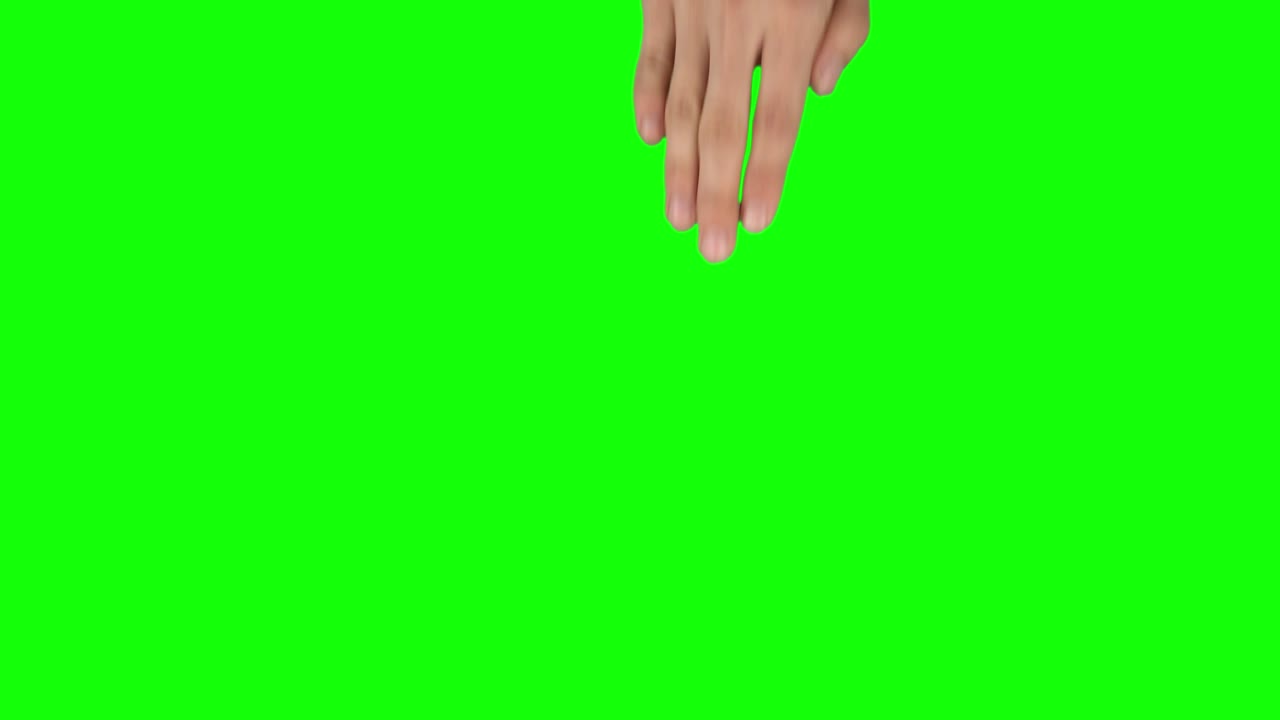 la mano del hombre está realizando 5x girar a la izquierda y a la derecha en la pantalla de la tableta gesto en la pantalla verde. cerrar