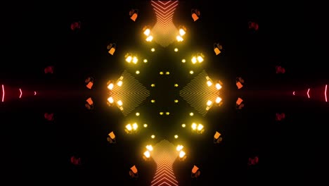 abstract symmetrical light show