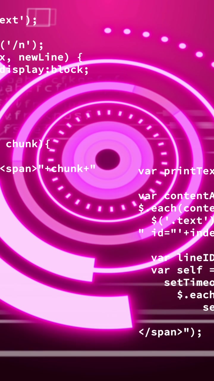 Animation of scope scanning over data processing