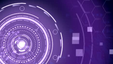 el fondo tecnológico futurista de alta tecnología púrpura.