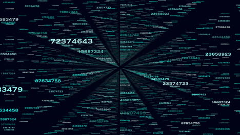 colorful number and symbol pattern arranged in order