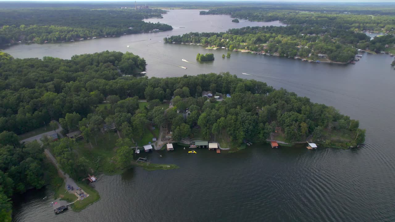 Lake of Egypt view from the air
