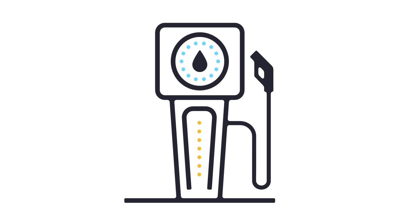 주유소 아이콘 애니메이션