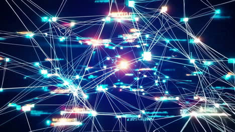 digital network data flow and connections