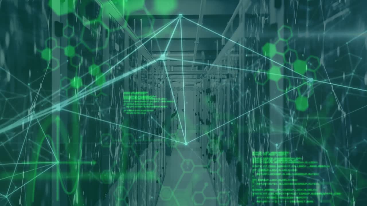 심박수 모니터, 연결 네트워크 및 서버  ⁇ 에 대한 데이터 처리 애니메이션