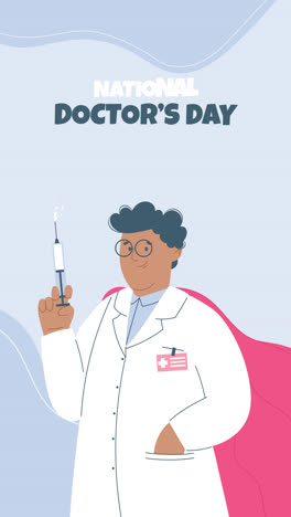 national doctor's day graphic