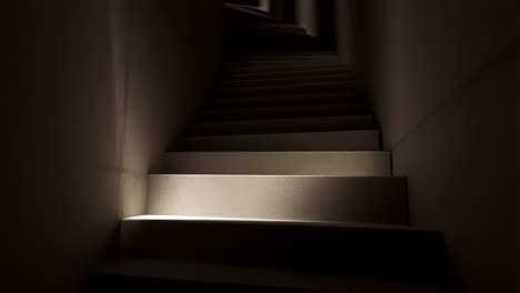 staircase in a dark setting