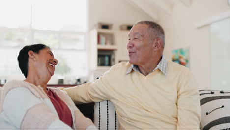 Laughing,-love-and-senior-couple-in-conversation