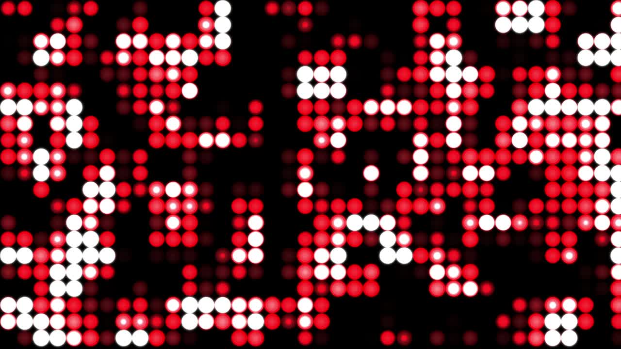 Lightbar, electric lamps, color abstraction, loop