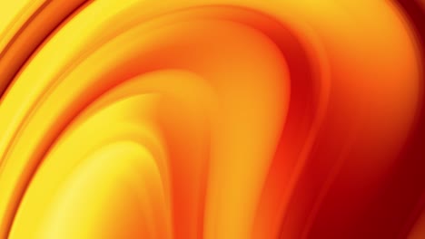 un gradiente rojo amarillo de un color de fuego brillante cambia lenta y cíclicamente. animación abstracta en bucle sin costuras 4k suave. renderizado en 3d de líneas curvas. 1