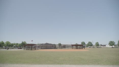 a baseball field at a community park